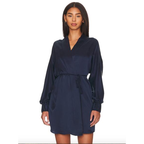 Lunya Washable Silk Robe MSRP $298 | Navy Blue | Size XS/S - Picture 1 of 10